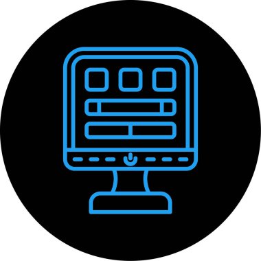 seo modern simgesinin vektör illüstrasyonu