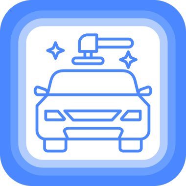 - Araba. Web simgesi basit illüstrasyon