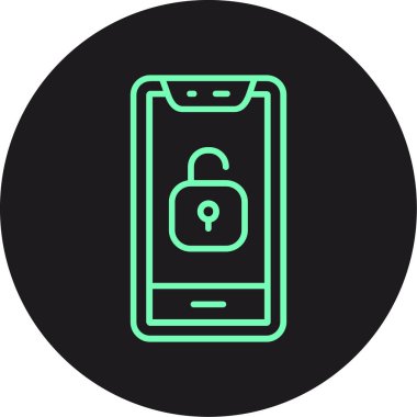 Vektör mobil ağ simgesi