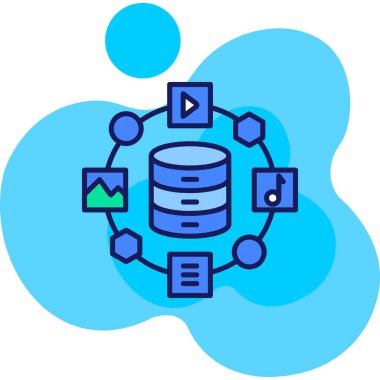 Veri merkezi. Web simgesi