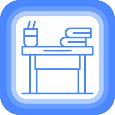 masa simgesi, basit vektör tasarımı