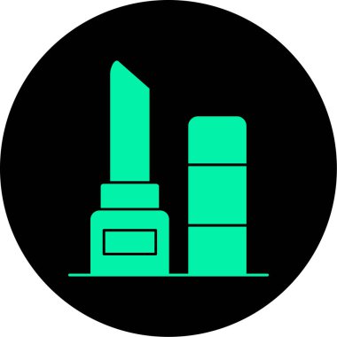 Bir bina simgesinin vektör illüstrasyonu