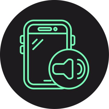 Akıllı telefon simgesinin vektör illüstrasyonu