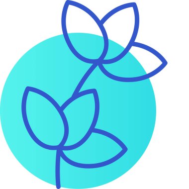 Bitki. Web simgesi basit illüstrasyon