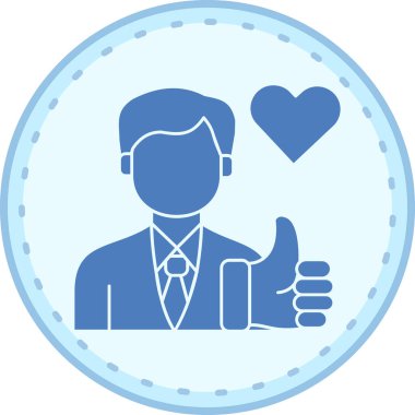 Gibi. Web simgesi basit illüstrasyon