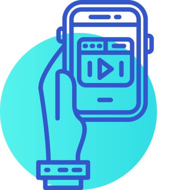 vektör mobil telefon simgesi illüstrasyonu