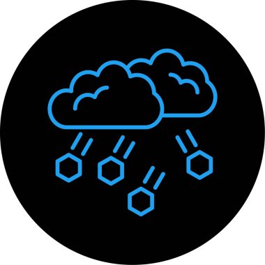 Yağmur. Web simgesi basit tasarım