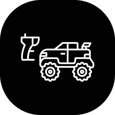 araba aracı kabartma vektör tasarımı