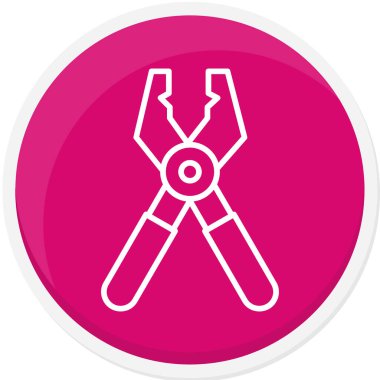 Tornavida. Web simgesi basit illüstrasyon