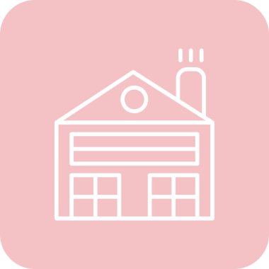 Barn  icon, vector illustration simple design
