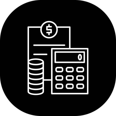 Simgeyi hesapla, vektör illüstrasyonu basit tasarım