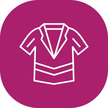 Bir t-shirt 'ün vektör illüstrasyonu