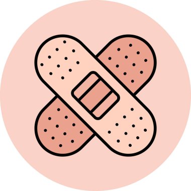 bandaj simgesi vektör illüstrasyonu