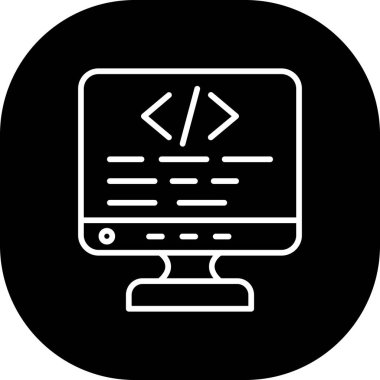 ana hat biçiminde kod kod kod simgesi