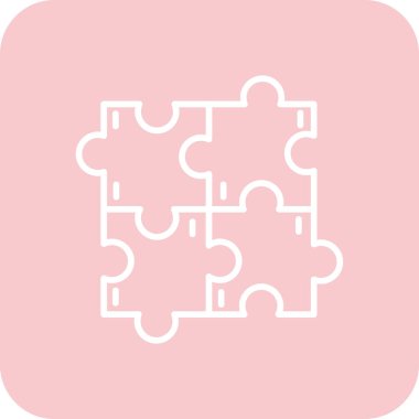 Bulmaca simgesi vektör çizimi