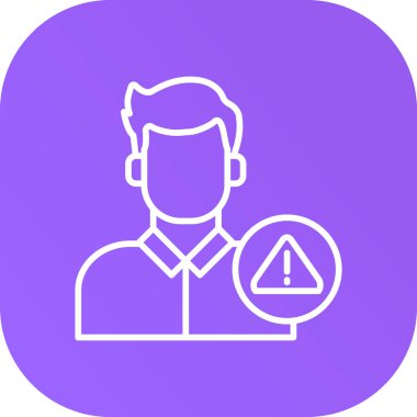 Benzersiz kullanıcı vektör simgesi