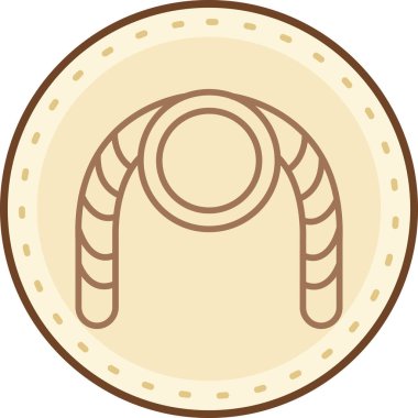 Çizgi film simgesinin vektör çizimi