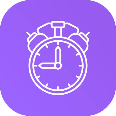 Kronometre simgesi, vektör illüstrasyonu