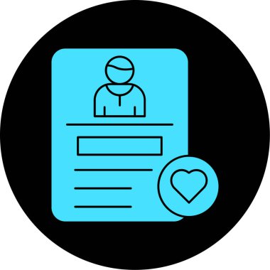 Doktorun vektör illüstrasyon simgesi