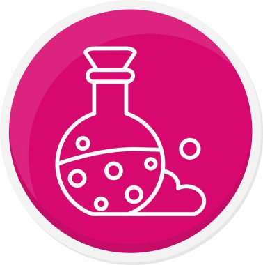 Bir matara simgesinin vektör illüstrasyonu.