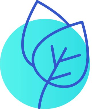 Yaprak ikonu vektör illüstrasyonu