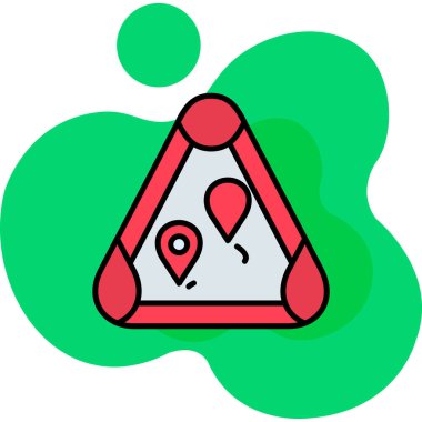 konum pin simgesi vektör illüstrasyonu