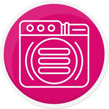 Mutfak makinesi ikon vektör illüstrasyonu