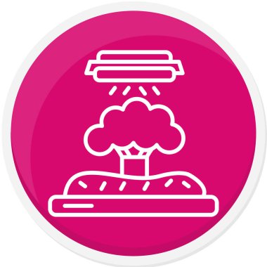 Yemek. Web simgesi basit illüstrasyon