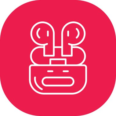 Kırmızı bir simgenin vektör illüstrasyonu