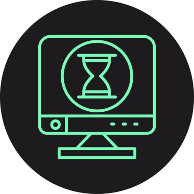 Simge yükleniyor, vektör illüstrasyonu basit tasarım