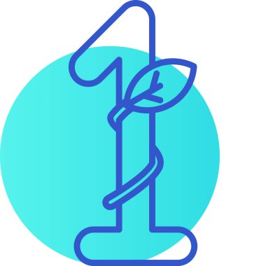 Modern ağaç simgesinin vektör illüstrasyonu