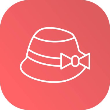 Beyaz arka planda izole edilmiş noel baba şapka ikonu. Mutlu ve yeni bir yıl. Renkli taslak konsepti. vektör