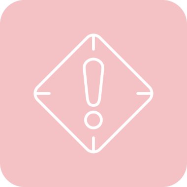 ünlem işareti simgesi, vektör illüstrasyonu