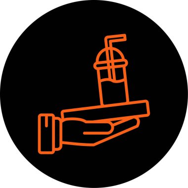 El dezenfektanı simgesi, vektör çizim