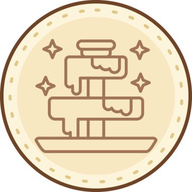 Modern bir simgenin vektör illüstrasyonu