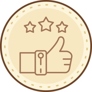 derecelendirme vektör simgesi modern illüstrasyon tasarımı