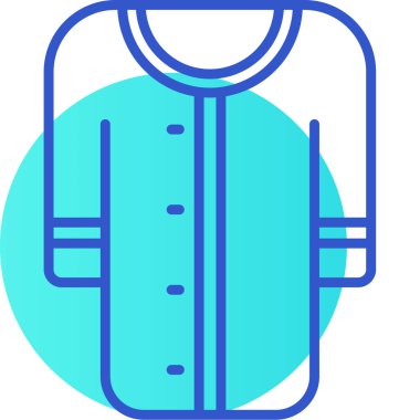 Bir ceket simgesinin vektör illüstrasyonu