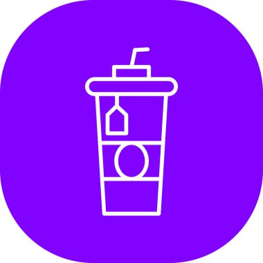 Kişisel ve ticari kullanım için vektör içeceği simgesi.