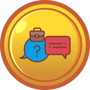 para çantası ve soru işareti simgesi