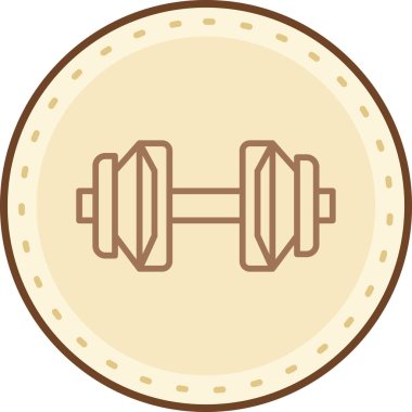 Bir spor salonunun vektör simgesi