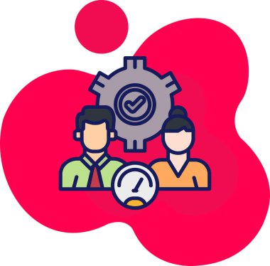 iş yönetimi konsepti simgesi - özet biçimi