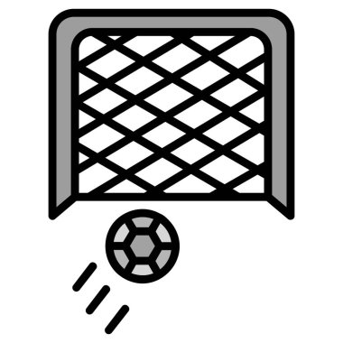 Futbol simgesi, vektör illüstrasyonu