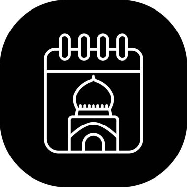 ramadan ikon vektör illüstrasyonu
