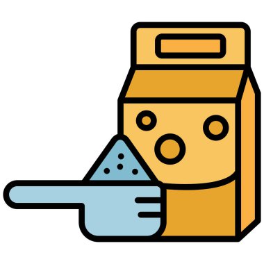 Süt şişesi simgesi. Ana hatlı süt şişesi vektör simgesi rengi düz izole