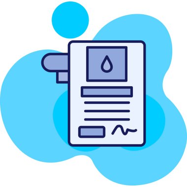 su damlası ikon vektör illüstrasyonu