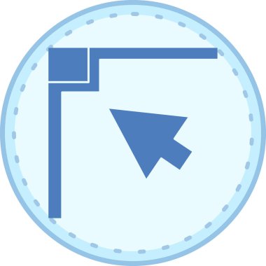 ok simgesi vektör illüstrasyonu