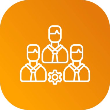 iş adamları düz simge vektör illüstrasyonu