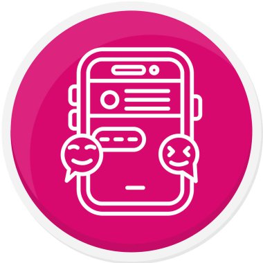 Modern akıllı telefon simgesinin vektör çizimi