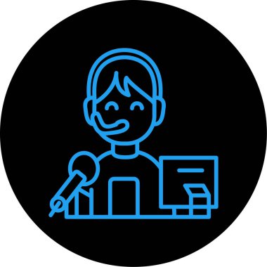 İnsan simgesinin vektör illüstrasyonu