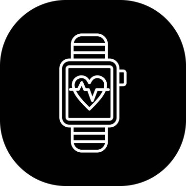 Kalp ikonu vektör illüstrasyonu